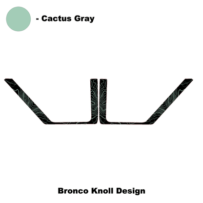 Topo Front Door Net Trim Overlay Kit (Printed Series) - 2021+ Bronco