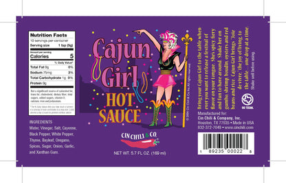 Cajun Girl Louisiana Style Hot Sauce