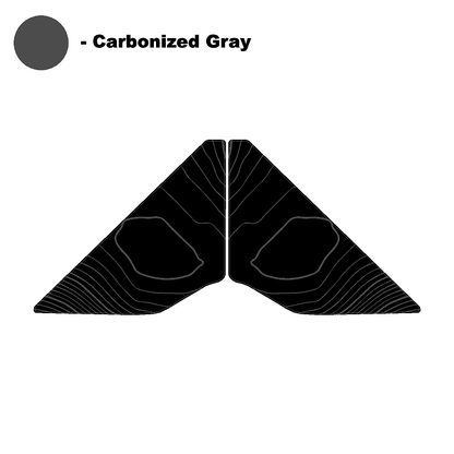 Topo Front Window Triangle Overlay (Printed Series) - 2021+ Bronco 4 Door