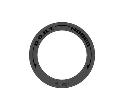 Drive Mode to GOAT Mode Dial Ring Overlay - 2024+ Ranger