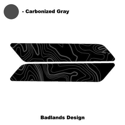 Topo Interior Front Door Grab Handle Overlay Kit (Printed + Laser Series) - 2021+ Bronco