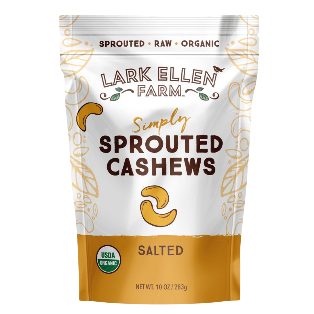 Cashews Lightly Salted. Sprouted Organic