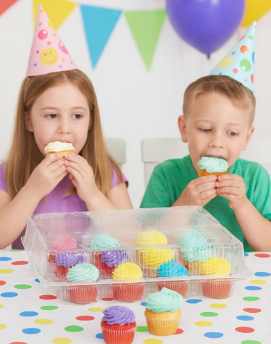 Plastic - 24 Cavity Cupcake Carrier - 6ct or 12ct