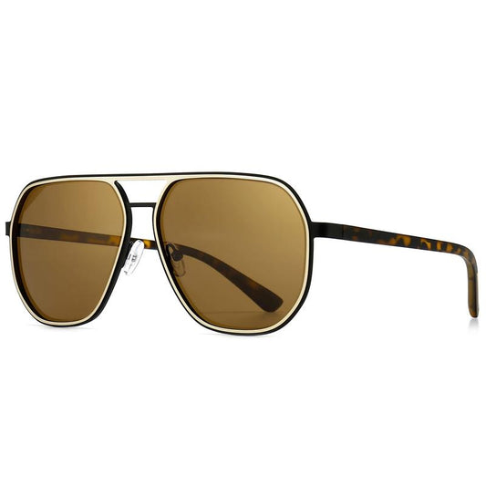 〖Dealsforyoudays〗Sungait Polygon Aviator Sunglasses for Men Polarized Trendy Square Sun Glasses Retro Pilot Shades UV Protection