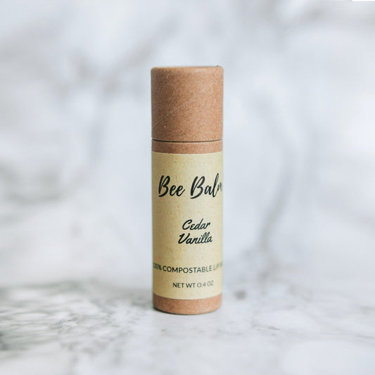 Bee Balm Cedar Vanilla Lip Balm Sticks - 6 Sticks