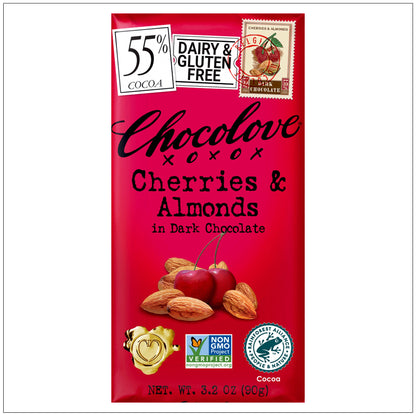 Cherries & Almonds in Dark Chocolate