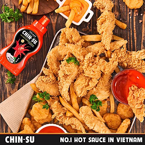 CHIN-SU Sauce The Original Vietnamese Hot Sauce, Sweet Sriracha Chili - 8.82oz  500g BIG