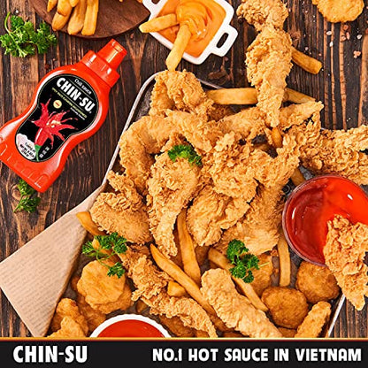 CHIN-SU Sauce The Original Vietnamese Hot Sauce, Sweet Sriracha Chili - 8.82oz  500g BIG