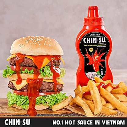 CHIN-SU Sauce The Original Vietnamese Hot Sauce, Sweet Sriracha Chili - 8.82oz  500g BIG