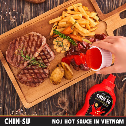 Chin-su Vietnamese Hot Sauce, Sweet Sriracha Chili Sauce 17.6 Oz (500g)
