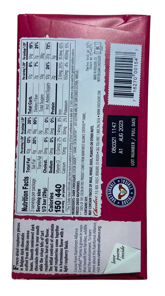 Chocolate Bars, Dark, Chocolove