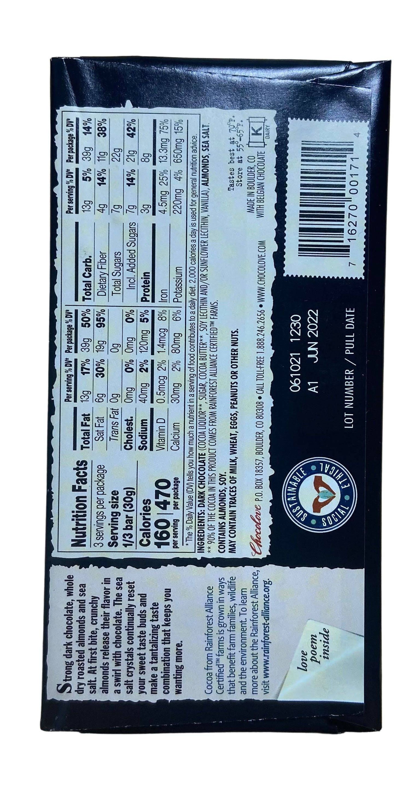 Chocolate Bars, Dark, Chocolove