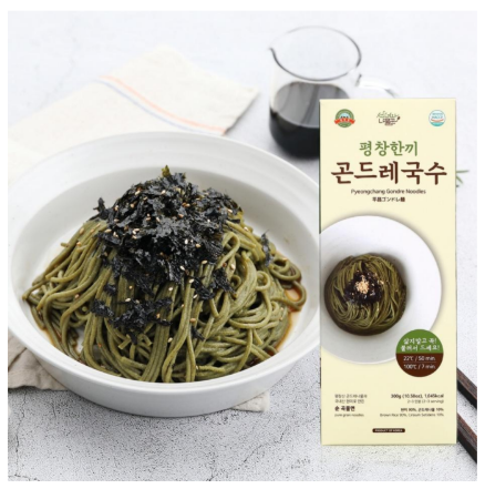 Pyeongchang Gondre Green Noodles (300g)