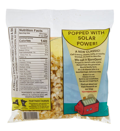Bjorn Qorn Mix Popcorn Bags - 15-Pack x 1oz Bag case