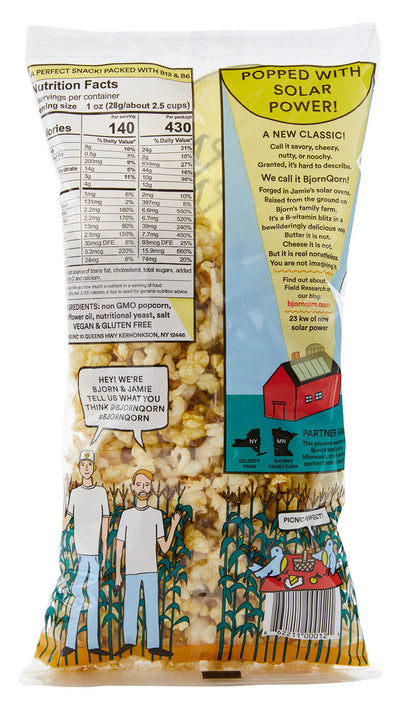Bjorn Qorn Popcorn Classic Bags - 12-Pack x 3oz Bag