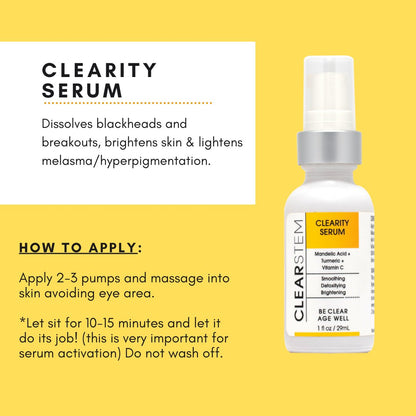 CLEARSTEM Skincare CLEARITY® - "The Blackhead Dissolver"