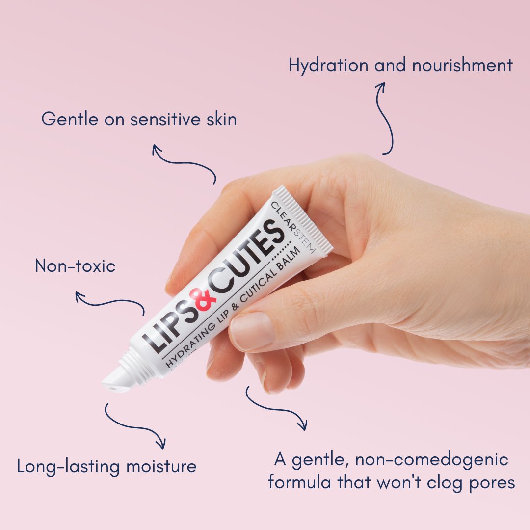 CLEARSTEM Skincare LIPS&CUTES™ Acne-Safe Lip & Cuticle Treatment