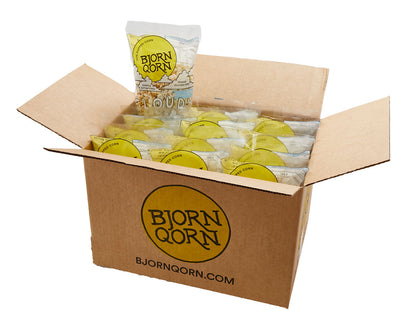 Bjorn Qorn Cloudy Popcorn Bags -12-Pack x 3oz Bag case