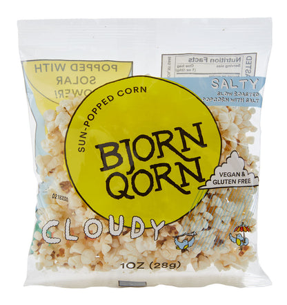 Bjorn Qorn Popcorn 30 Pack x 1oz bags case