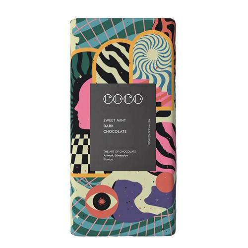 COCO Chocolatier - 'Sweet Mint' Dark Chocolate (80G)