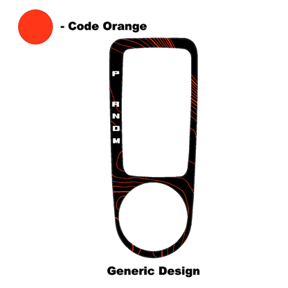 Topo Automatic Shifter Overlay (Printed Series) - 2021+ Bronco Automatic