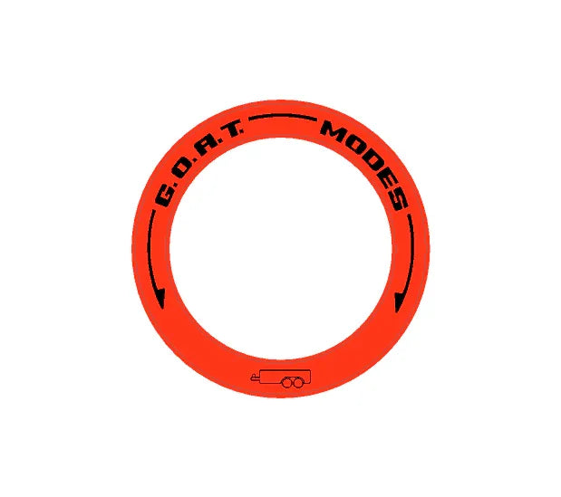 Drive Mode to GOAT Mode Dial Ring Overlay - 2024+ Ranger