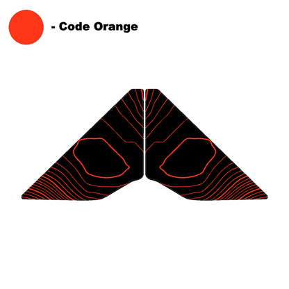 Topo Rear Window Triangle Overlay (Printed Series) - 2021+ Bronco 4 Door