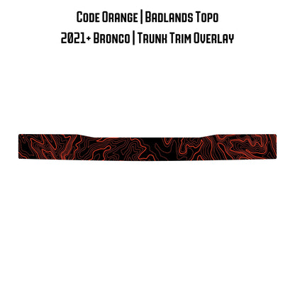 Topo Trunk Trim Overlay / Protector - 2021+ Bronco