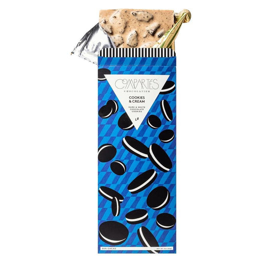 Compartes - 'Cookies & Cream' Dark & White Chocolate Cookies (3OZ | 55%)