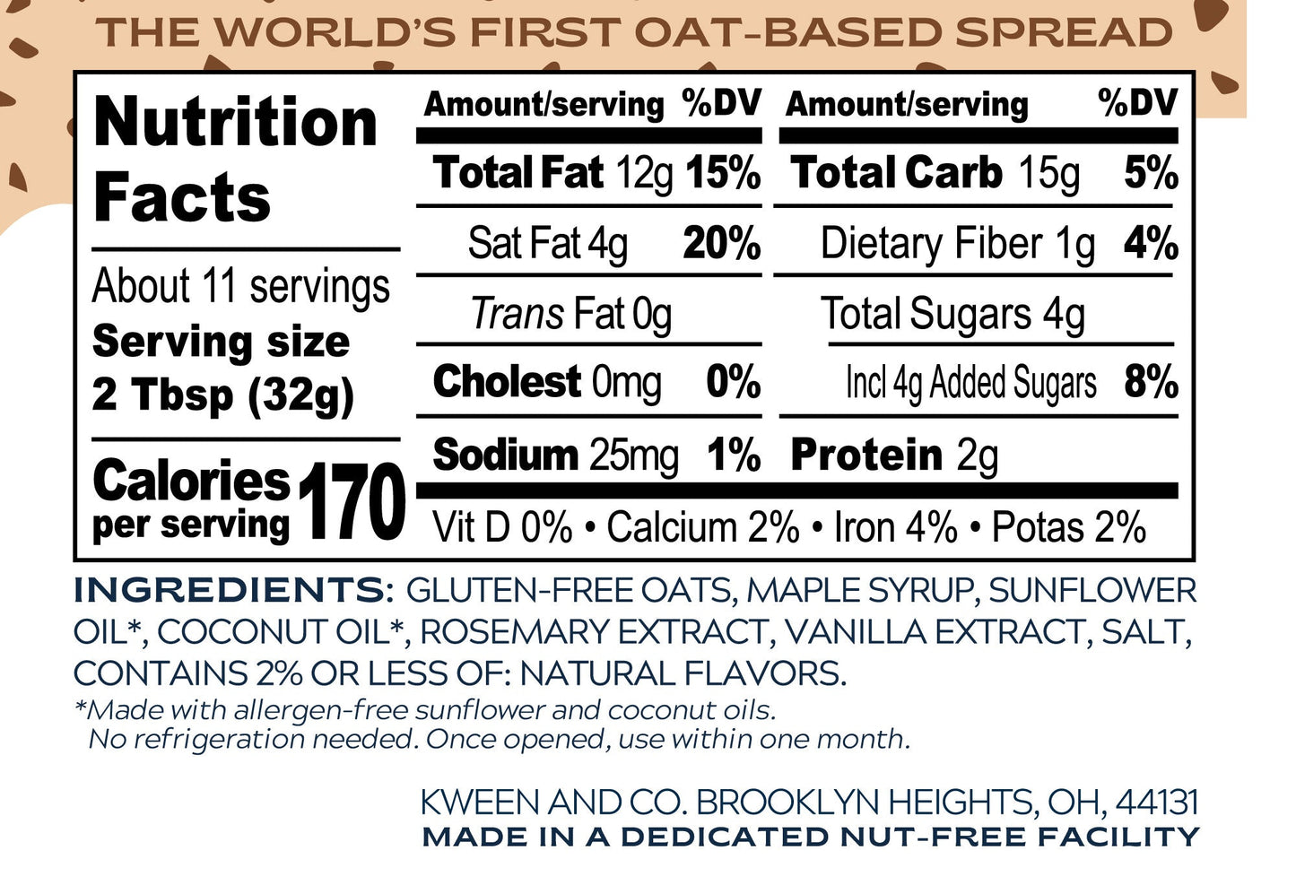 Cookie Dough (Chipless) Granola Butter by Oat Haus