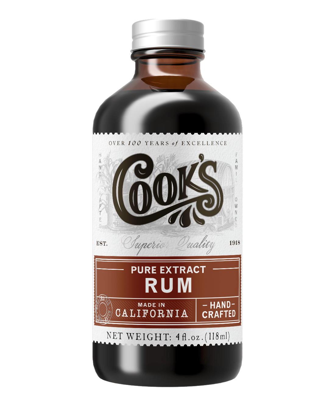 Cook's - Pure Rum Extract (4OZ)