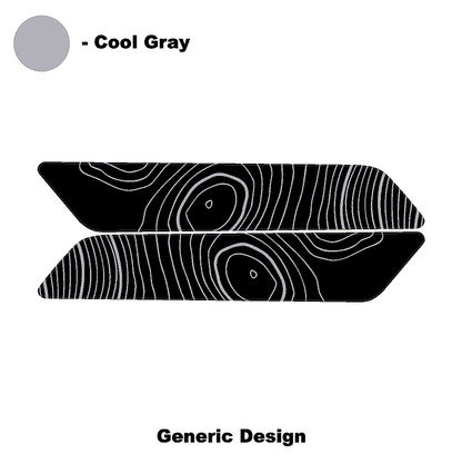 Topo Interior Front Door Grab Handle Overlay Kit (Printed + Laser Series) - 2021+ Bronco