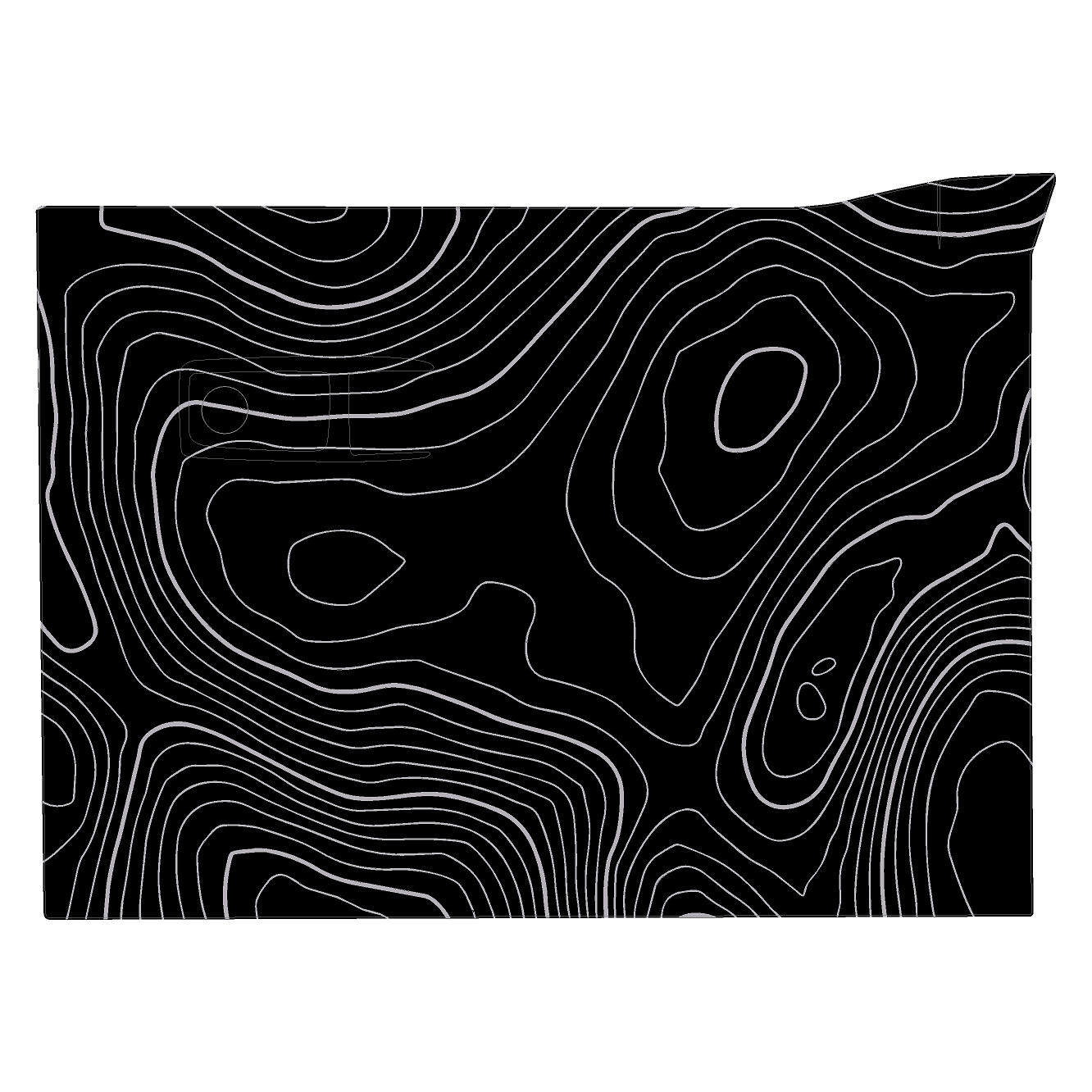 Topo Glovebox Overlay Kit (Printed Series) - 2021+ Bronco