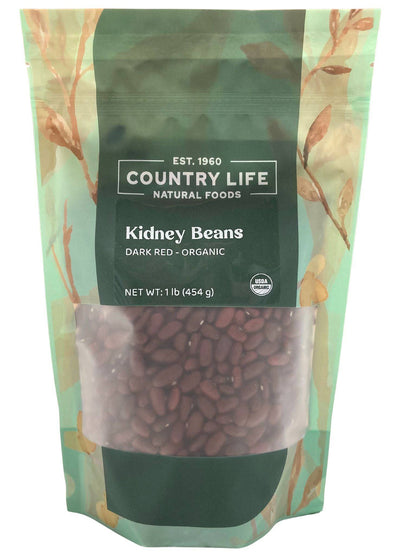 Kidney Beans, Dark Red, Organic