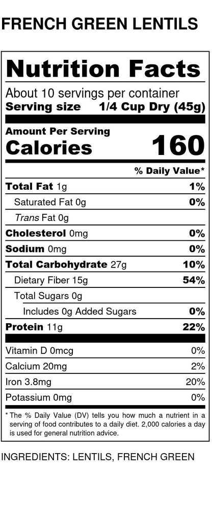 French Lentils, Organic