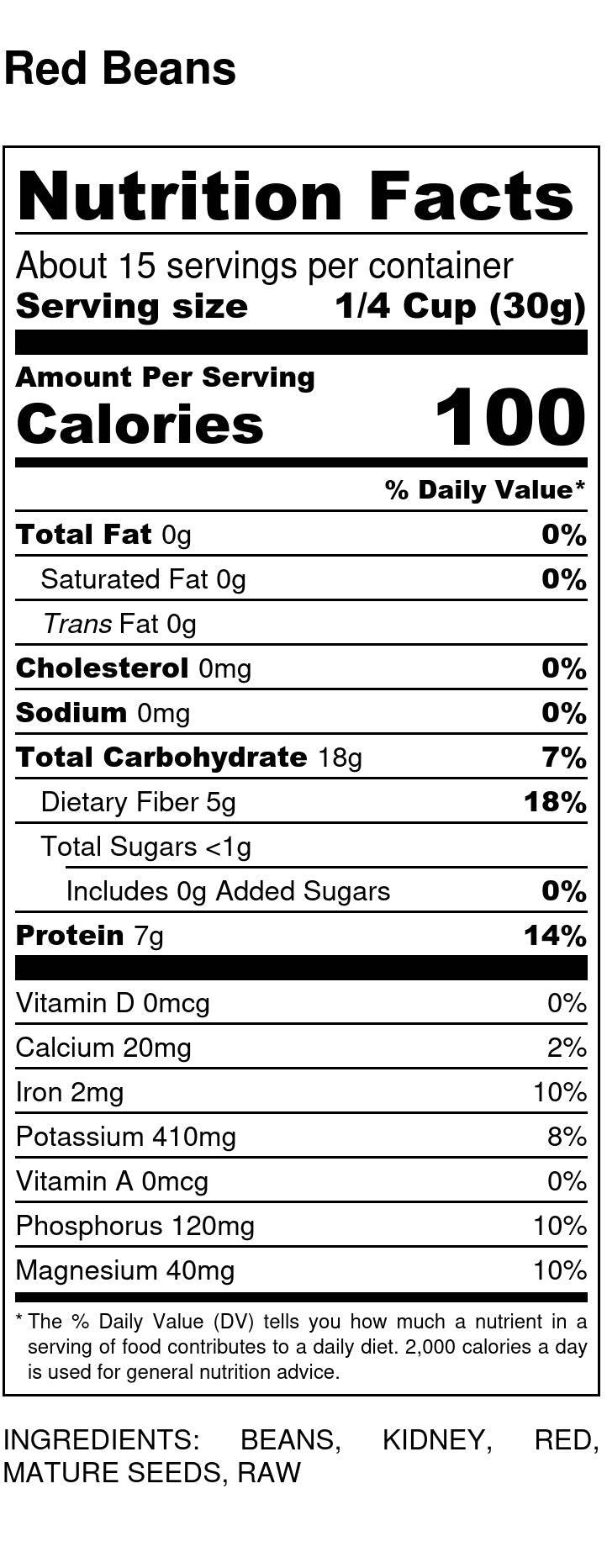 Red Beans, Organic, Small