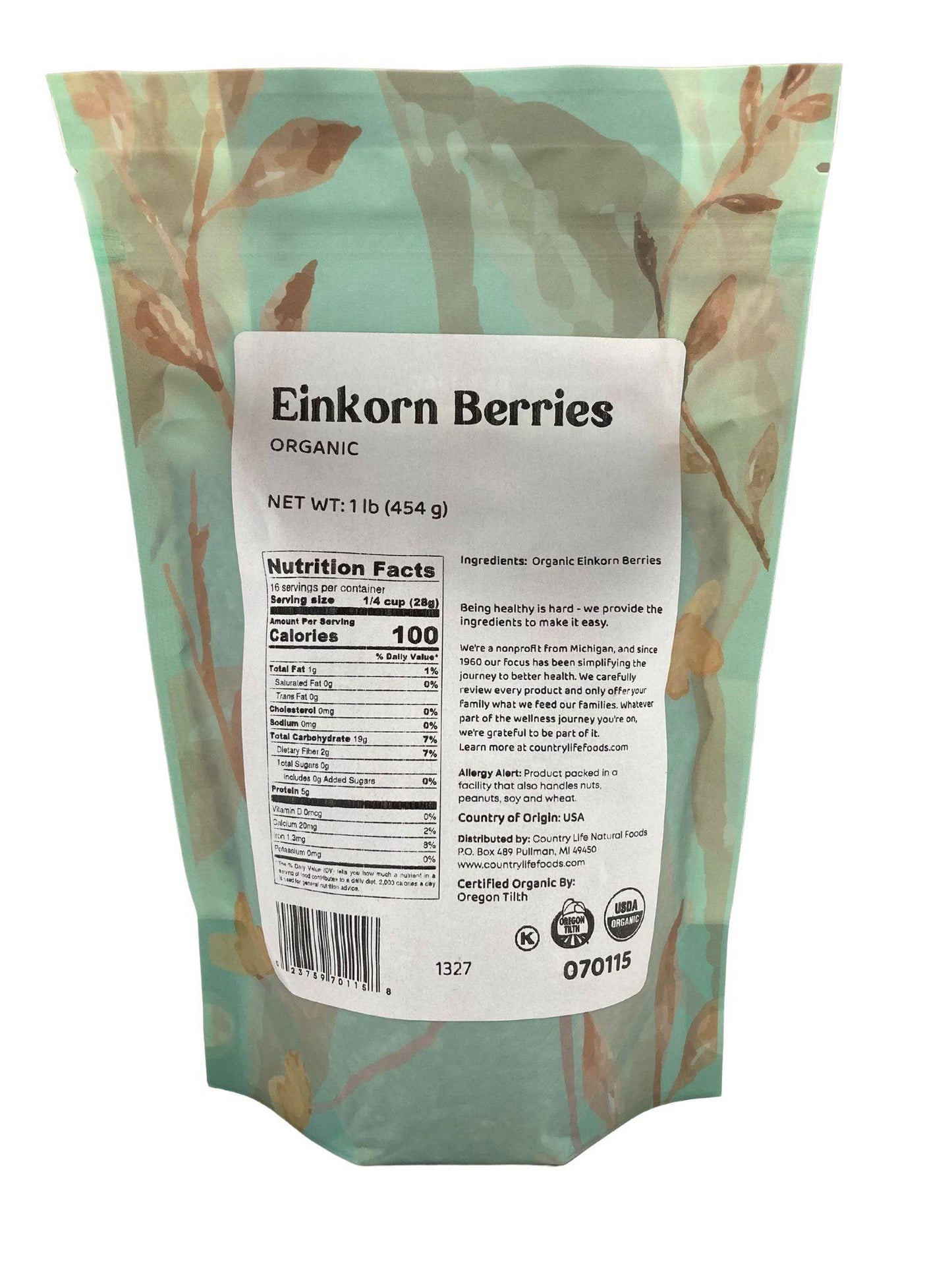 Einkorn Berries, Organic