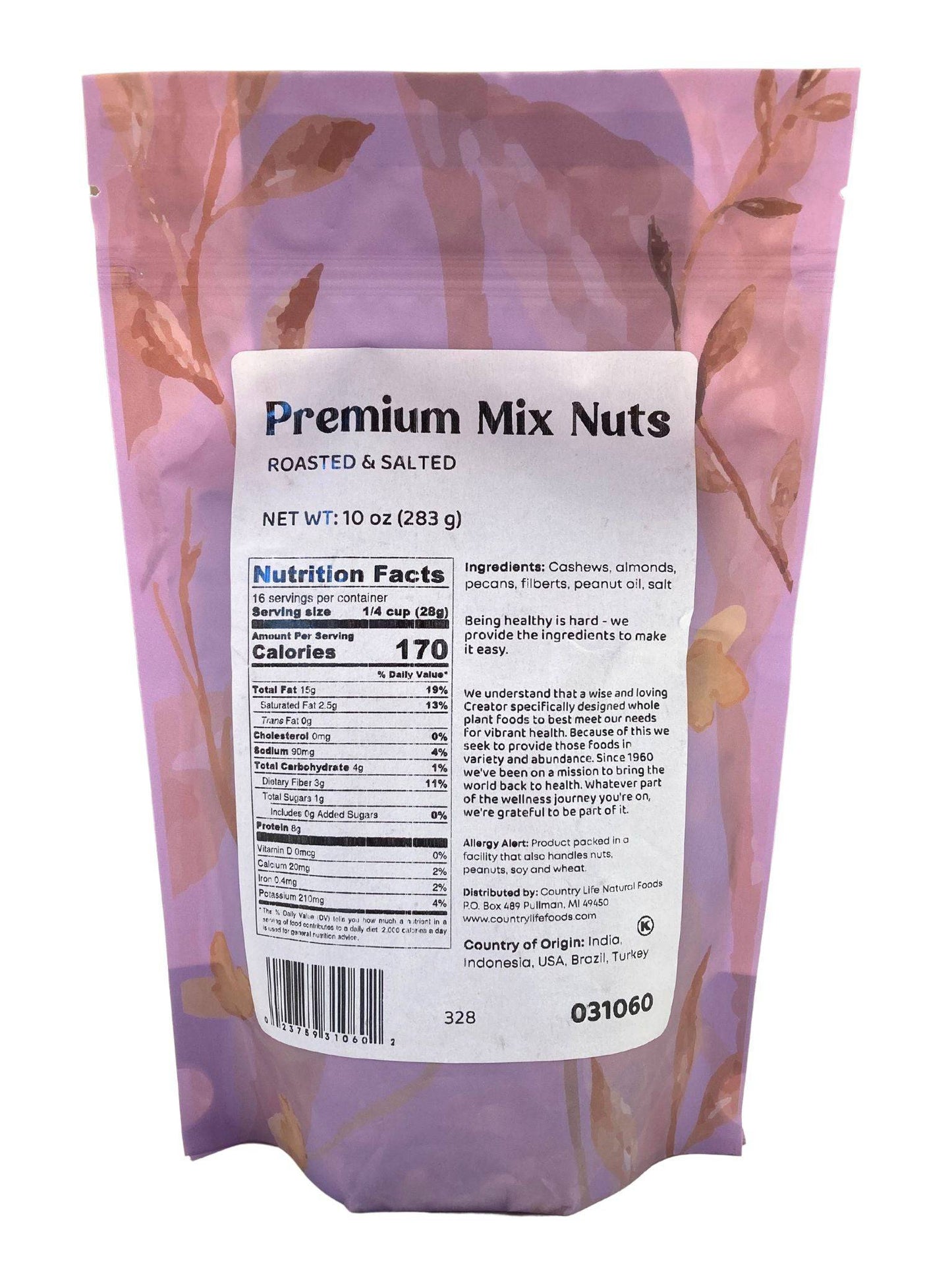 Mixed Nuts, Premium, Roasted, Salted