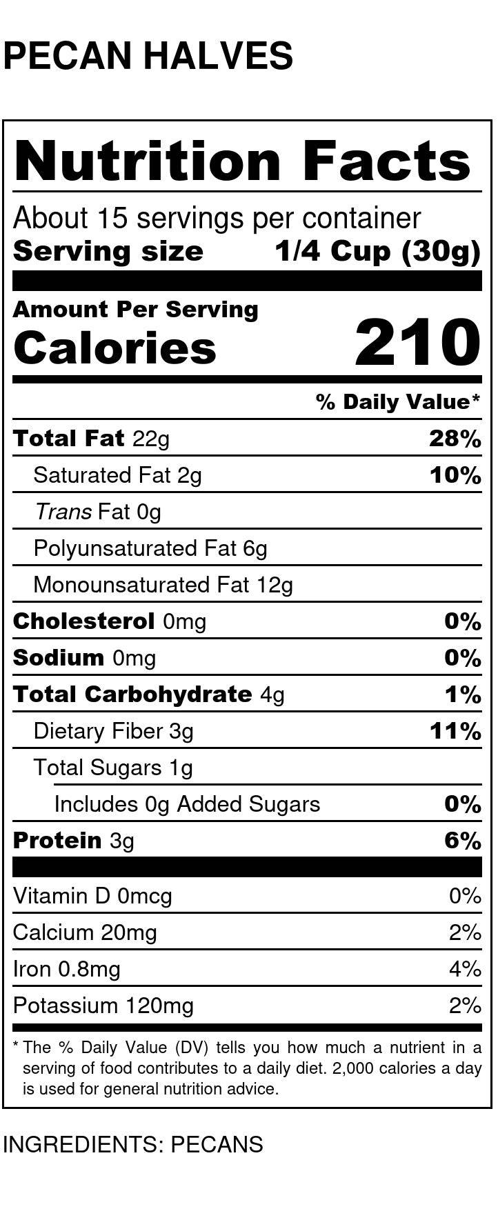 Pecan Halves, Junior Mammoth, Organic