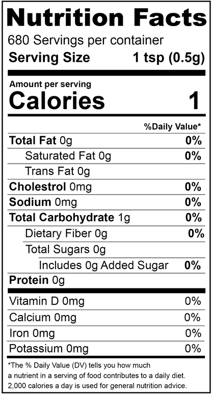 Stevia Extract Powder, White, Organic