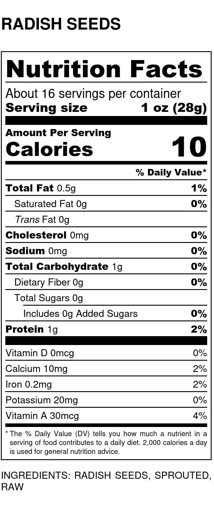 Radish Seeds, Organic