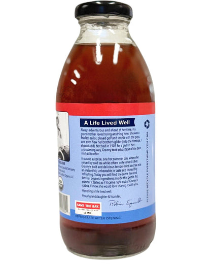 Granny Squibbs Charlie's Cranberry Organic Iced Tea Bottles - 12 bottles x 16oz case