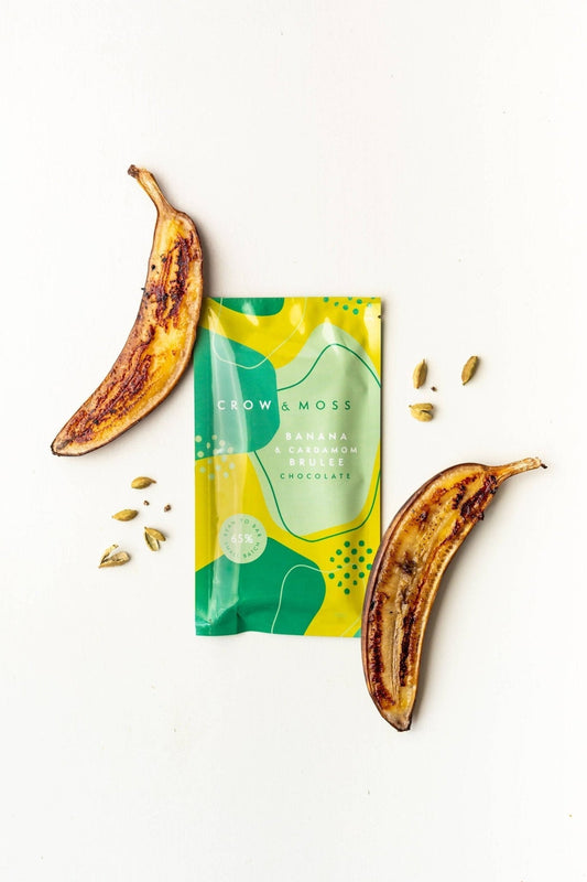 Banana Cardamom Brulee Chocolate Bar 65% - Case of 15