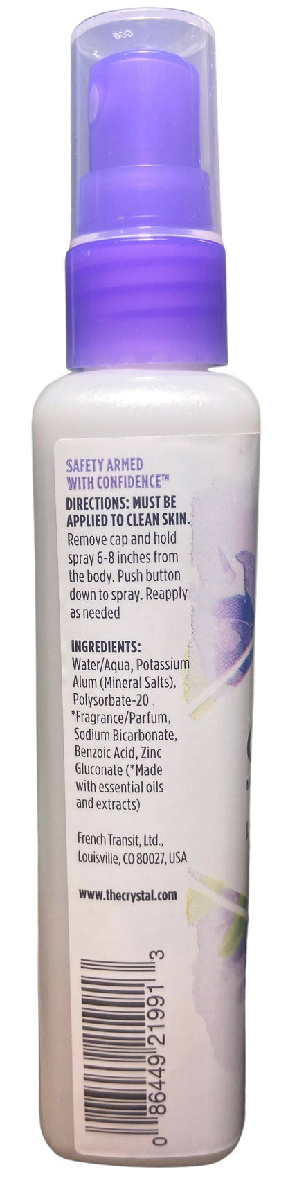 Crystal Deodorant, Spray, Lavender & White Tea