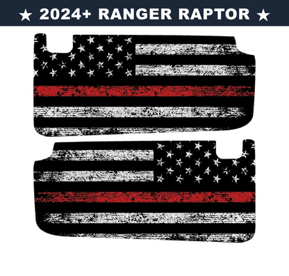 Freedom Series Sun Visor Overlays (Printed Series) - 2024+ Ranger Raptor (with Homelink)