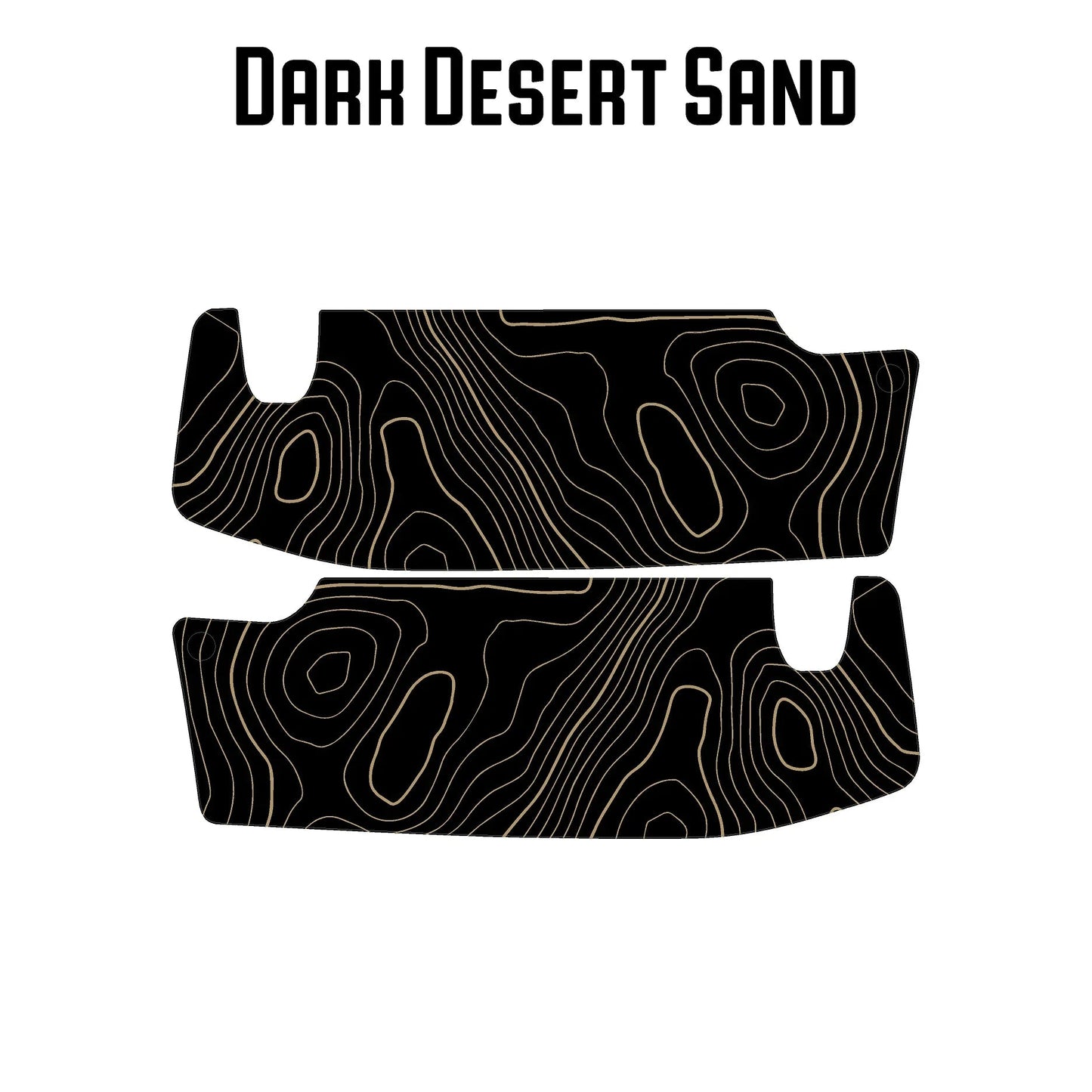 Topographic Map Sun Visor Overlays - 2018+ Jeep Wrangler JL / Jeep Gladiator JT