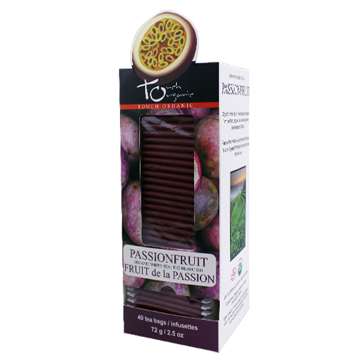 Touch Organic - ORGANIC PASSIONFRUIT WHITE TEA 40 bags - 12 PACK CASE