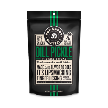 Pop Daddy Pretzels - 'Dill Pickle' Pretzel Sticks (7.5OZ)