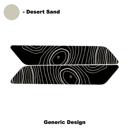 Topo Interior Front Door Grab Handle Overlay Kit (Printed + Laser Series) - 2021+ Bronco