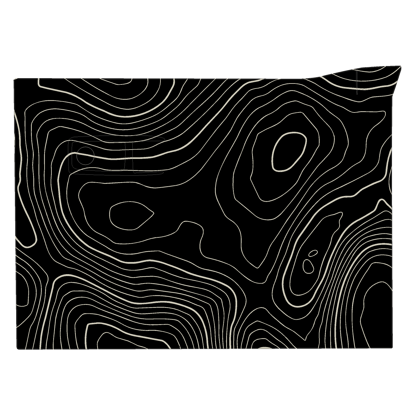 Topo Glovebox Overlay Kit (Printed Series) - 2021+ Bronco